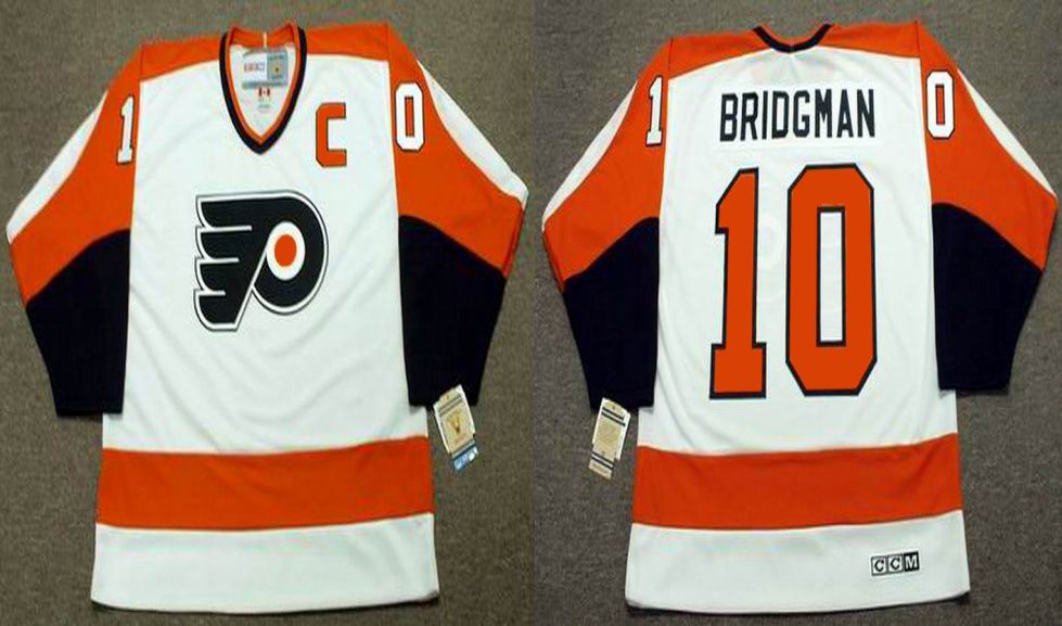 2019 Men Philadelphia Flyers 10 Bridgman White CCM NHL jerseys